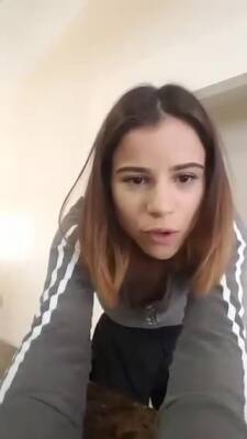 Lovely Girl In Skirt Bored On Periscope - hclips.com