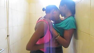Hot Black Lesbians Playing With Eachother in Bathroom - txxx.com