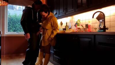 Foreplay In Rainwear In The Kitchen - hclips.com
