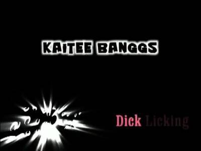Kaitee Banggs Amateur BBW dick licking cock sucking blowjob - nvdvid.com
