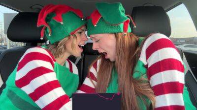 As Horny Elves Cumming In Drive Thru With Remote Controlled Vibrators / 4k With Serenity Cox And Nadia Foxx - hclips.com