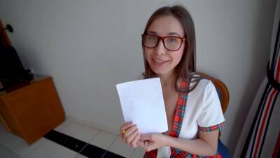 Dick For Lily - Girl Gets Fucked For Homework For The First Time And She Likes It - upornia.com