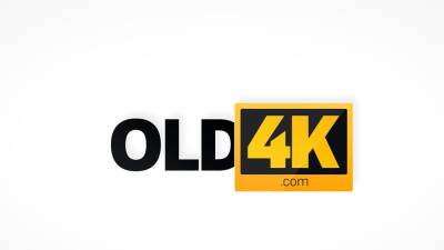 OLD4K. Nerd with pretty face nailed by old passerby - nvdvid.com