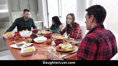 Stepdaughters Fuck Each Other's Stepfathers on Thanksgiving Day - DaughterLust - xxxfiles.com