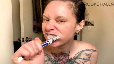 Brooke Halen Brushing My Teeth - hclips.com
