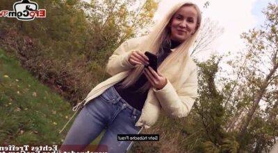 German skinny street prostitute public pick up outdoor date - sunporno.com - Germany