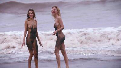 Timea Bela - Clover And Black Beach Bali Shoot With Natalia Black - upornia.com