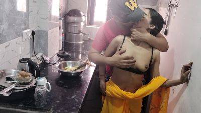 Hot Desi Bhabhi Kitchen Sex With Husband - hclips.com - India