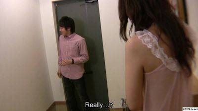 Bashful Japanese MILF answers door nearly naked leading to sex - txxx.com - Japan