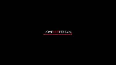 Can’t Resist Girlfriend’s Sexy Feet - Anna G And Gianna Grey - hotmovs.com
