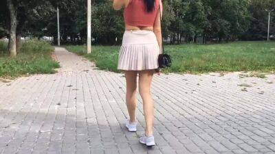 Nymphomaniac And Exhibitionist Neighbor Called To Shoot Her On The Street And Jerked Off In A Publi - hotmovs.com - Russia