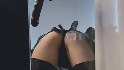 Girl Fuck Dildo In Both Holes On The Glass Table - hotmovs.com