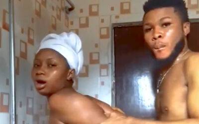 Horny Black Nigerian Couple Fucking Hard In Hot Shower! - txxx.com - Nigeria