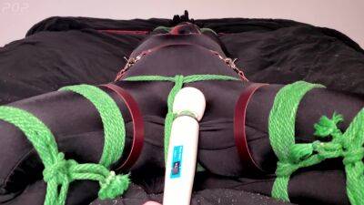 Miss Perversion In Bondage While Teased With A Wand - hclips.com