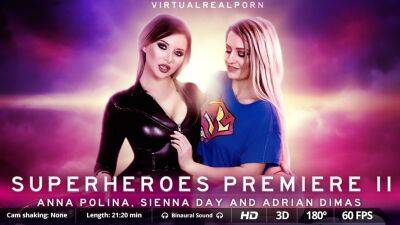 Sienna Day - Anna Polina - Superheroes premiere II - txxx.com - Britain