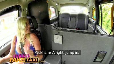 Michelle Thorne - Michelle Thorne gets her wet pussy licked after being a fake taxi cab driver - sexu.com - Britain