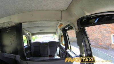 Creampie for hot Hungarian brunette in London taxi - sunporno.com - Britain - Hungary - city London