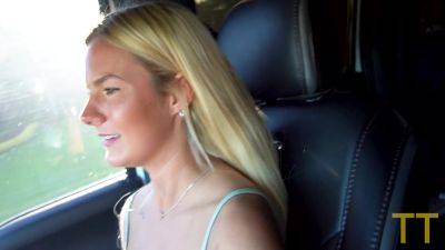 Sexy 20 Year Old Blonde Cheats On Her Boyfriend In Parking Lot With Lacy Tate - hclips.com - Usa