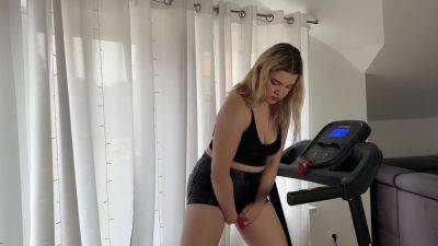 Pussy Pleasure During Workout - Big Orgasm At The End - hotmovs.com