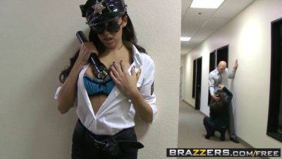 Naughty cop breanne Benson takes on a big cock in uniform - sexu.com