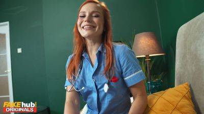 Clemence audiard, the perfect nurse, has to take a sperm sample from a hot patient - sexu.com