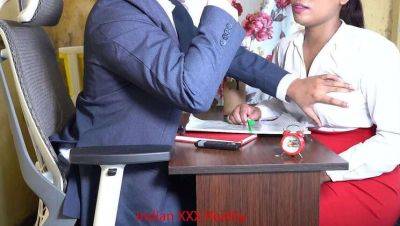 Hot Desi - Indian Boss's Office: A Hot Desi Sex Tape in Hindi - xxxfiles.com - India