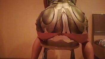 erotic dance on a chair in a dress made of snake skin - xvideos.com
