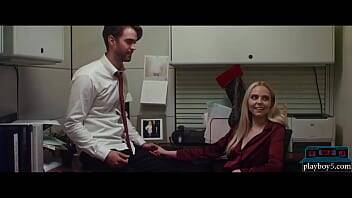Office romance with two co workers during a Christmas party - xvideos.com