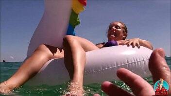 my husband, my unicorn and me in erotic play on a public beach. - xvideos.com - Usa - India