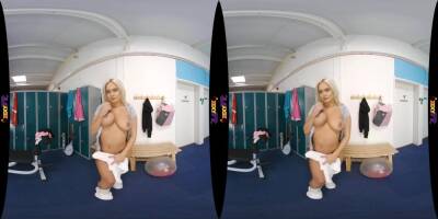 Solo Louise P - Off To The Showers - Blonde with big natural tits in POV VR - xtits.com