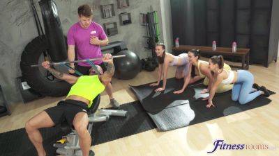 Fitness Gym Group Sex Orgy - Group Fun In The Gym - Angelo Godshack - xtits.com - Czech Republic