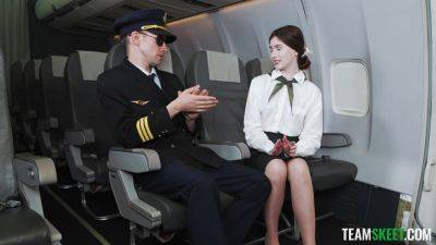 Hot Pearl - Stewardess gets fucked by the captain in insane positions - xbabe.com