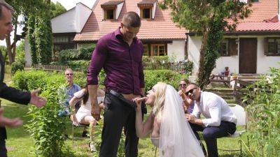 Vera Jarw - Aroused blonde bride turns wedding party in hard perversions - xbabe.com